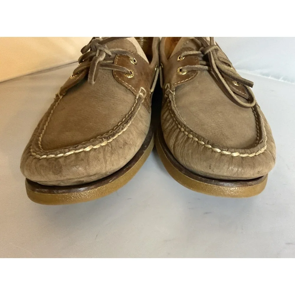 Sperry Gold Cup Authentic 2 Eye Leather Boat Shoe Top Slider Comfort Mens 10.5 M